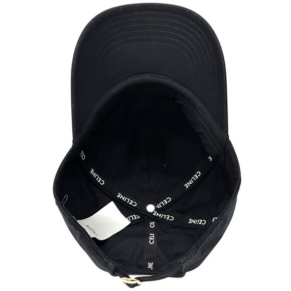 Celine Cap Women Men Brand Triomphe Canvas Black Simple Casual - Picture 5 of 13